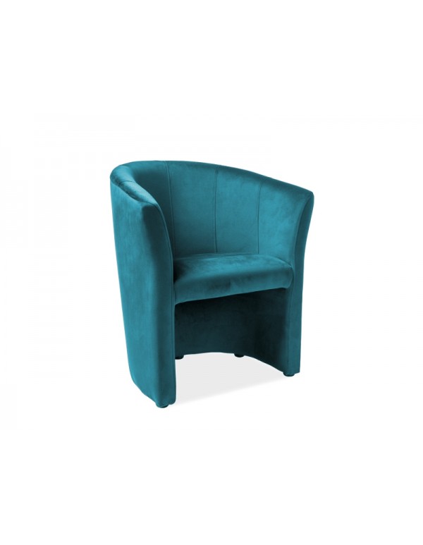 Single chair "Fotel ТМ-1 Signal" turquoise velvet 