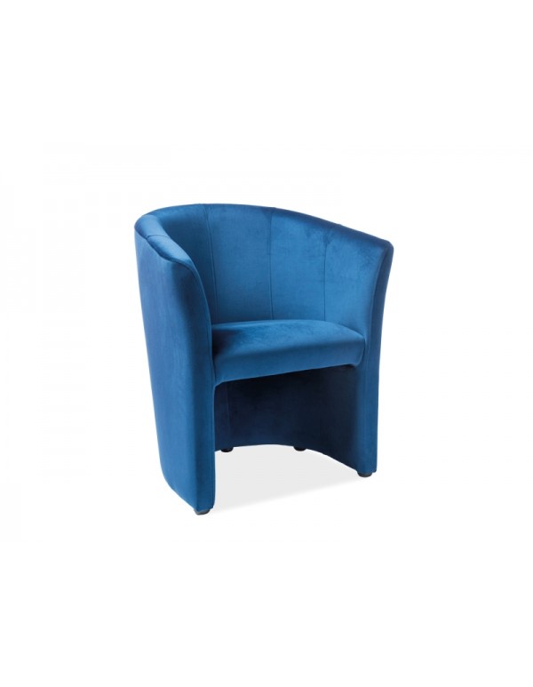 Single chair "Fotel ТМ-1 Signal" blue velvet 