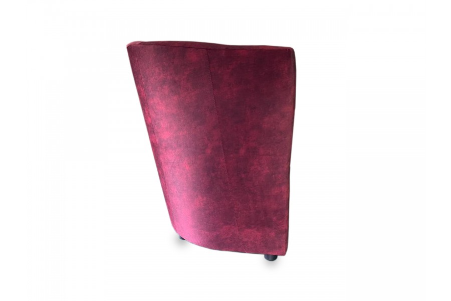 Одинарне м'яке крісло  «Фотель-1» посилене 750х670х760 рамада велюр бордовий