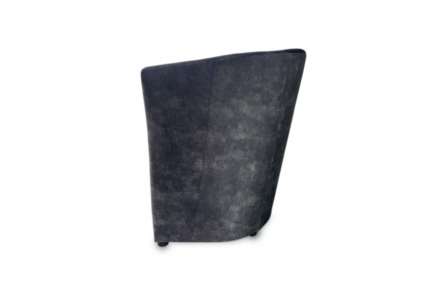 Одинарне м'яке крісло  «Фотель-1» посилене 750х670х760 рамада велюр темно-сірий