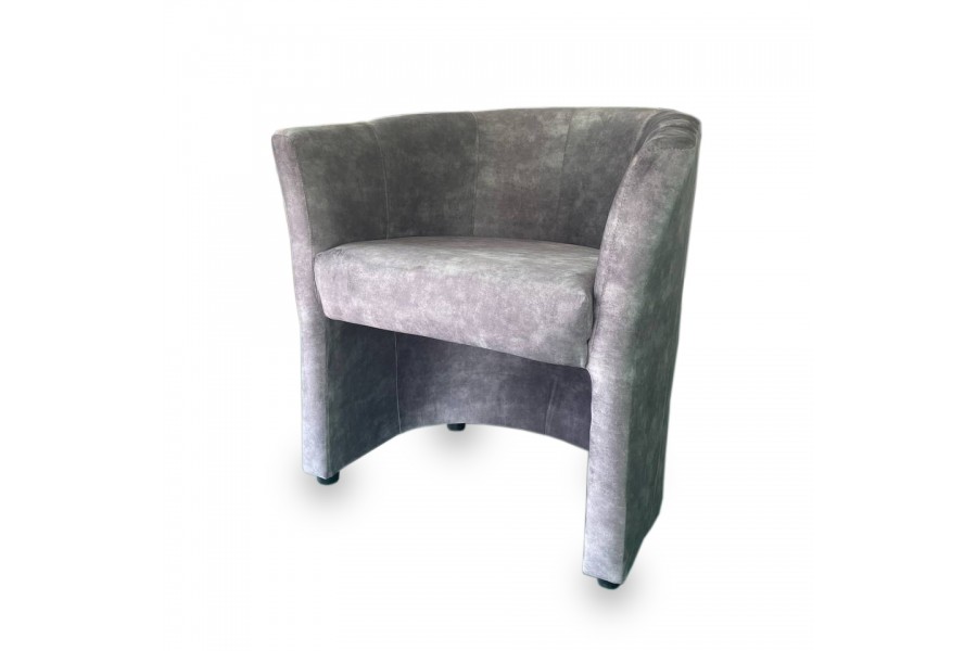 Single chair "Fotel ТМ-1" ramada velvet grey