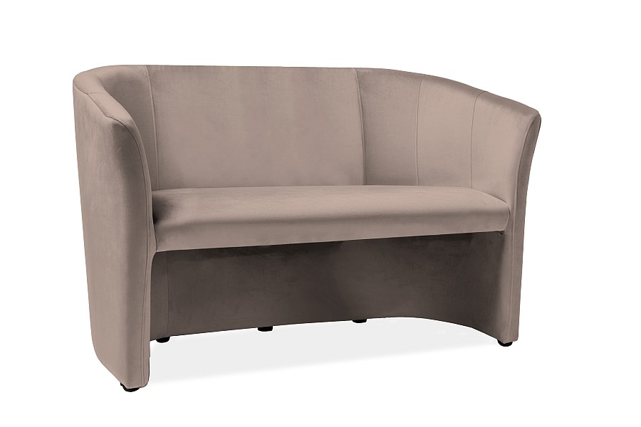 Double armchair "Fotel TM-2 Signal" beige velvet
