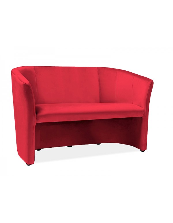 Double armchair "Fotel TM-2 Signal" red velvet