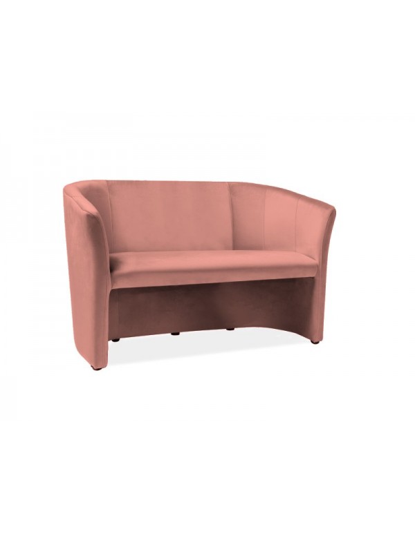 Double armchair "Fotel TM-2 Signal" rose velvet