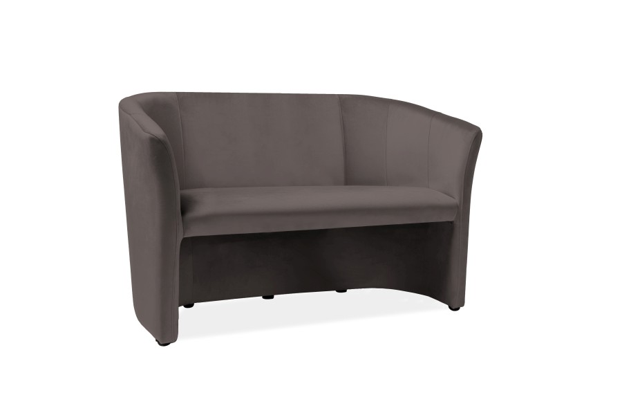 Double armchair "Fotel TM-2 Signal" gray velvet