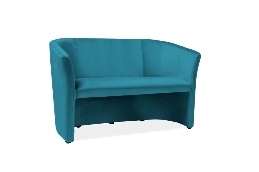 Double armchair "Fotel TM-2 Signal" turquoise velvet