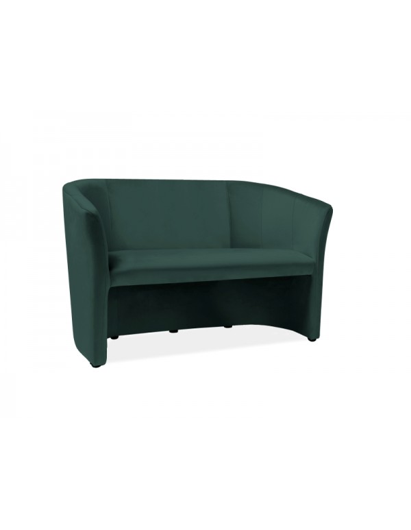 Double armchair "Fotel TM-2 Signal" green velvet