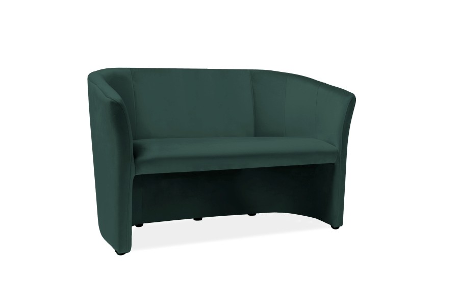 Double armchair "Fotel TM-2 Signal" green velvet