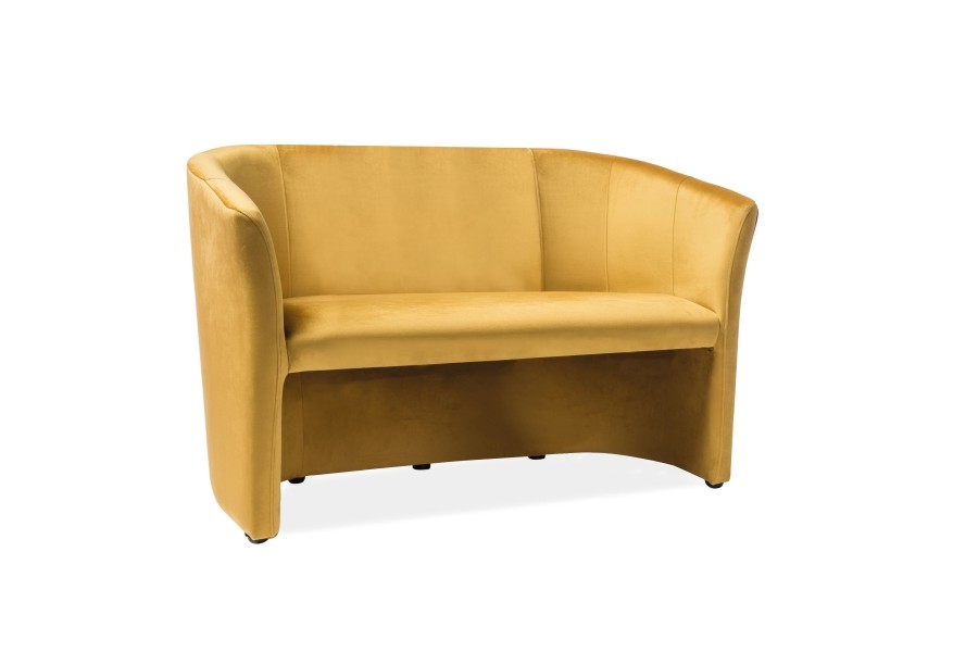 Double armchair "Fotel TM-2 Signal" yellow velvet