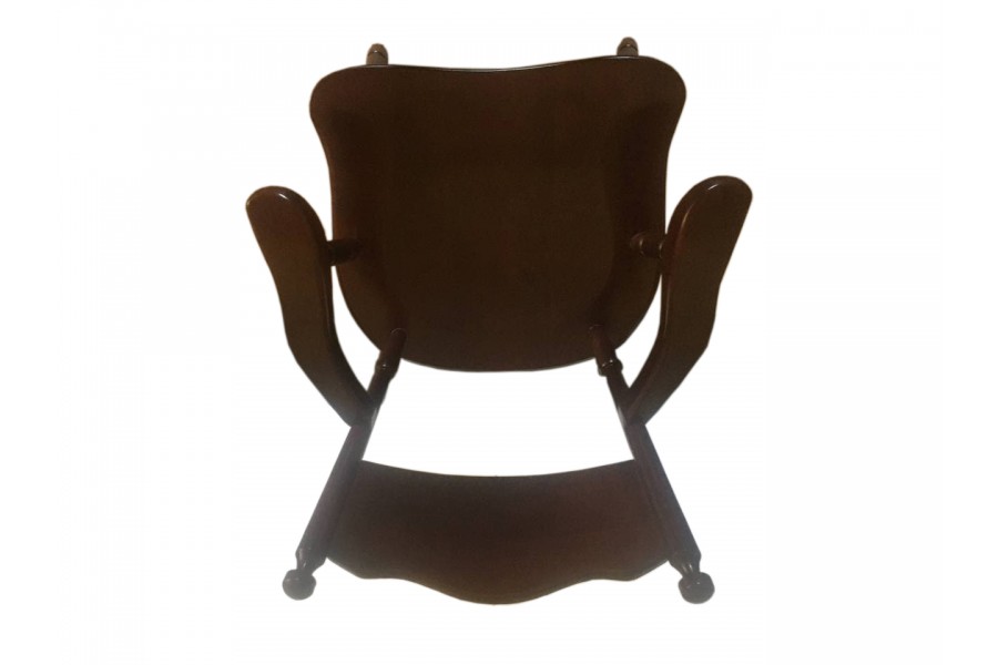 Wooden chair "Ludovik" dark walnut