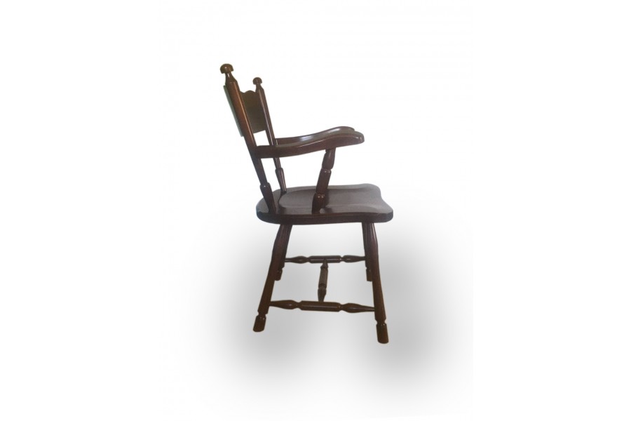 Wooden chair "Ludovik" dark walnut